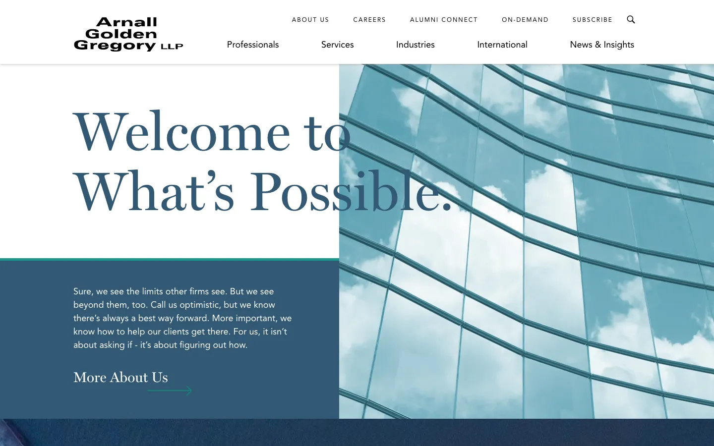 Screenshot of the Arnall Golden Gregory LLP website