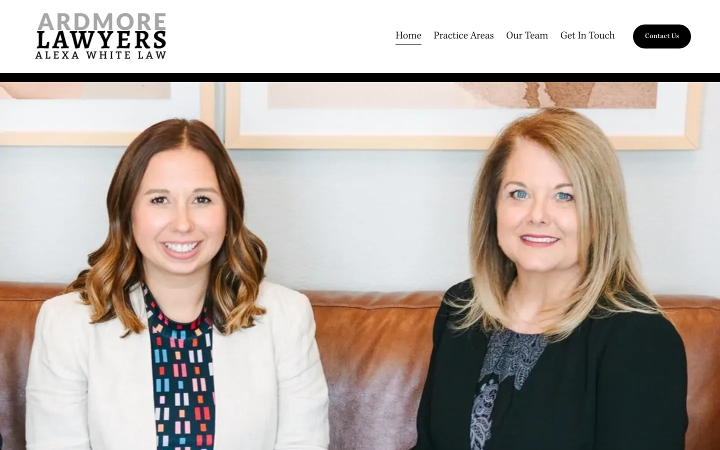 Screenshot of the Ardmore Lawyers website