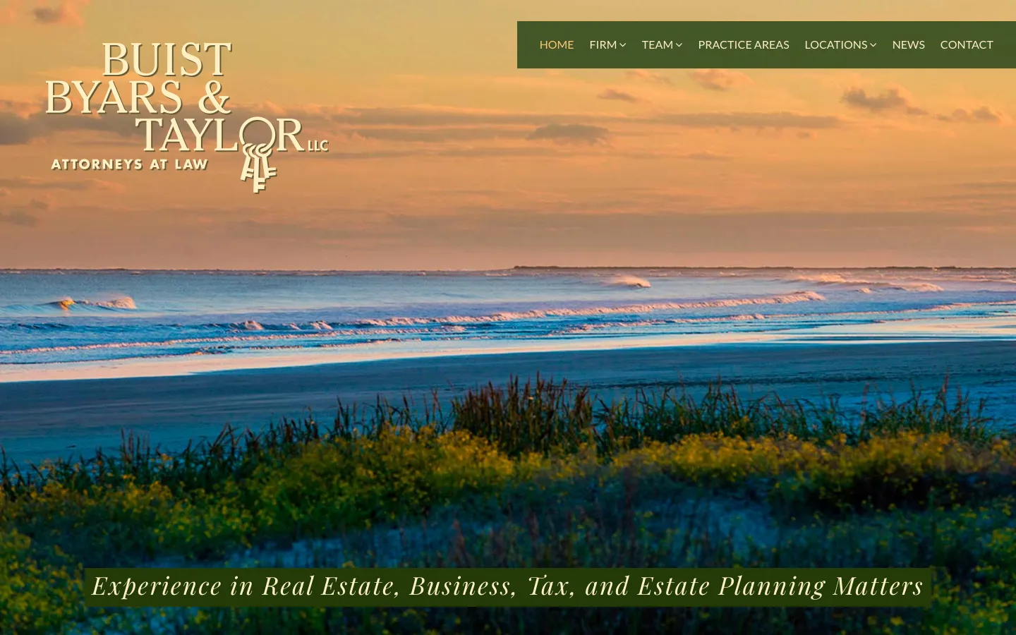 Screenshot of the Buist Byars & Taylor, LLC website