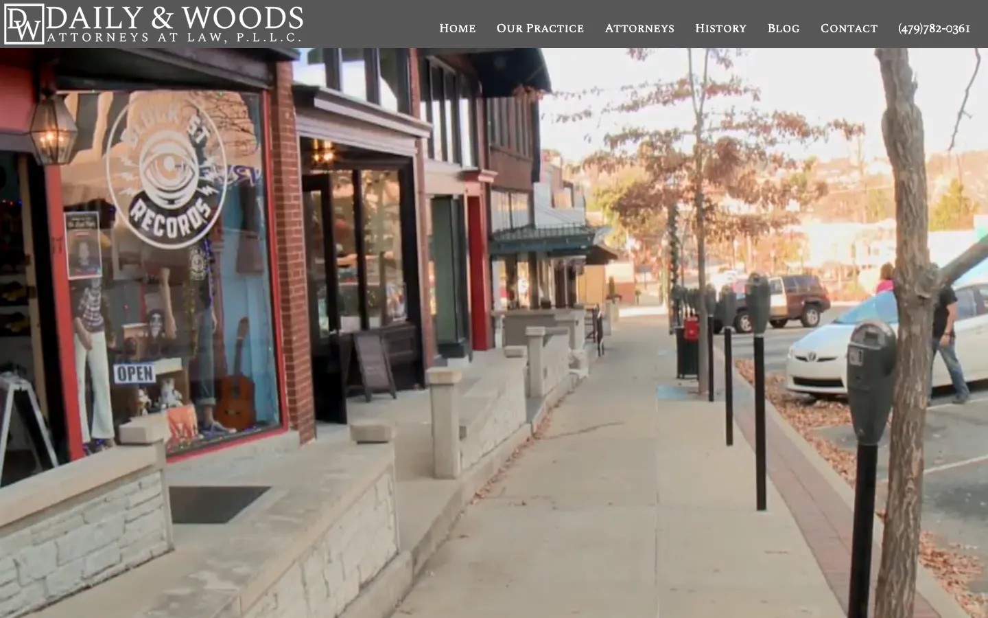 Screenshot of the Daily & Woods, P.L.L.C. website