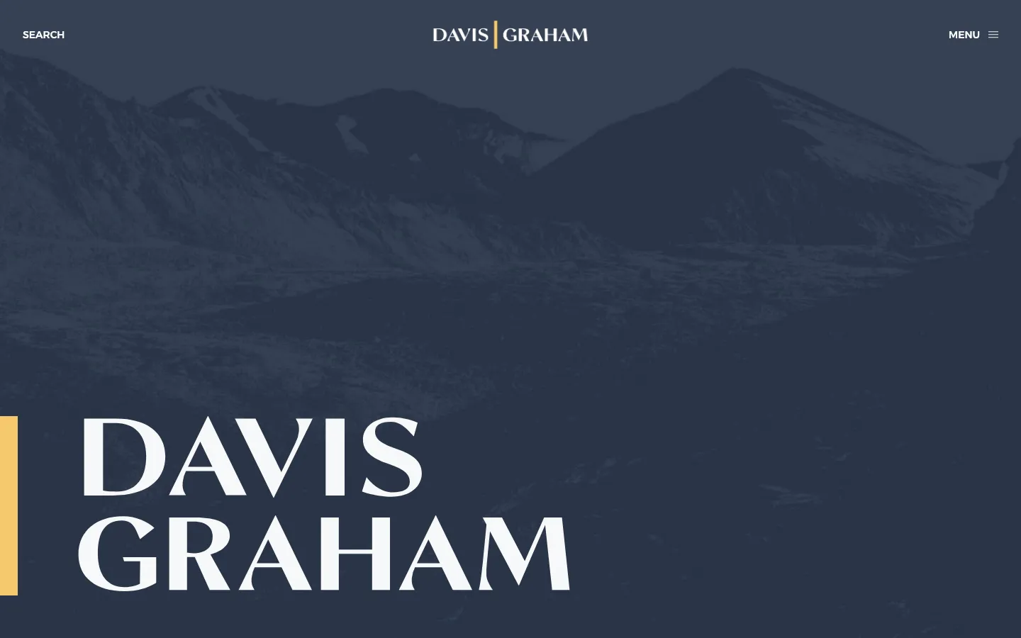 Screenshot of the Davis Graham & Stubbs LLP website