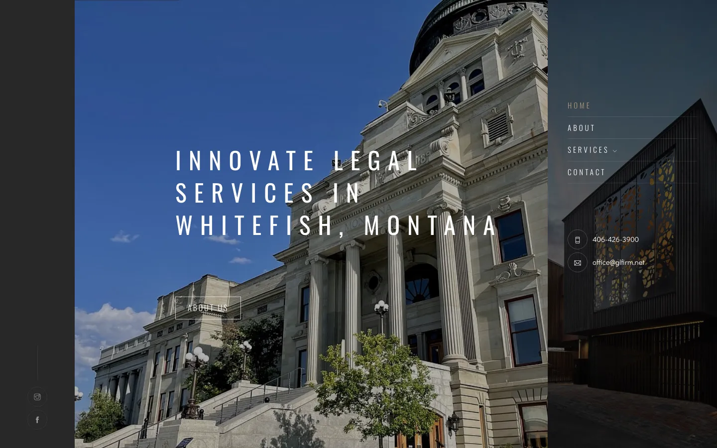 Screenshot of the Galbraith Law Firm, PLLC website