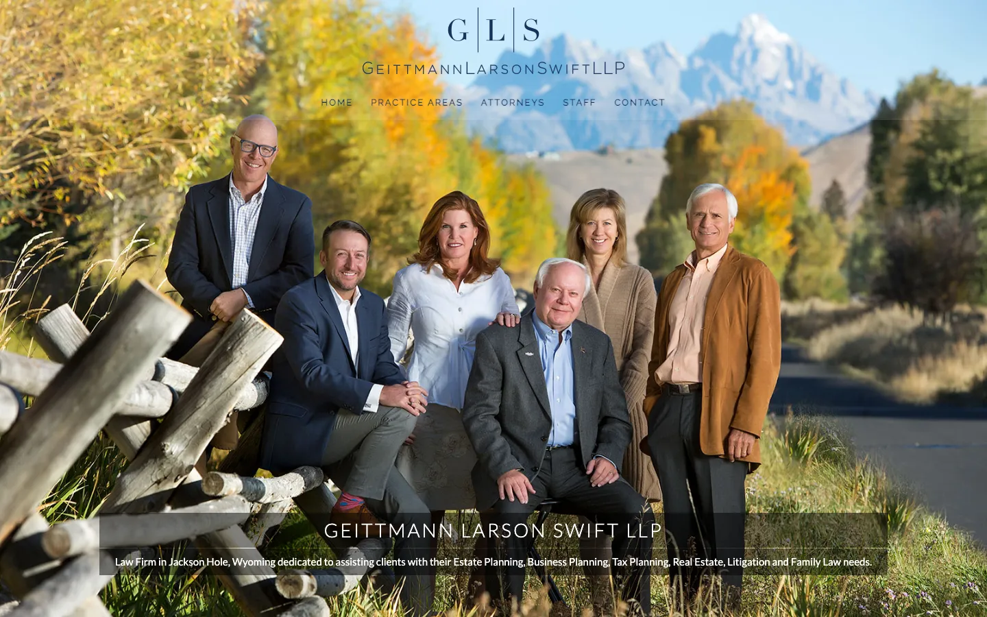 Screenshot of the Geittmann Larson Swift LLP website