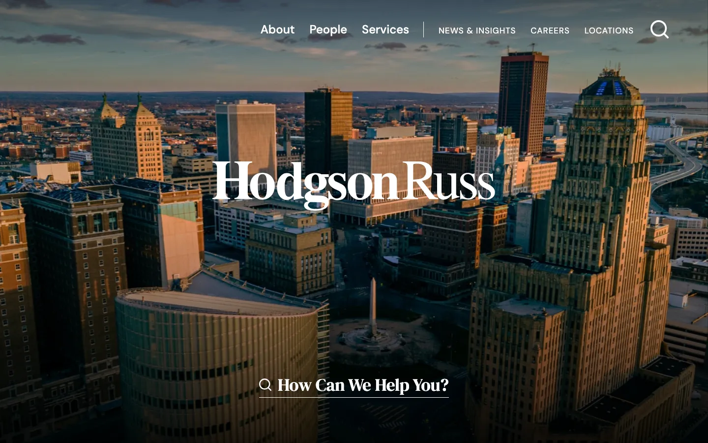 Screenshot of the Hodgson Russ LLP website