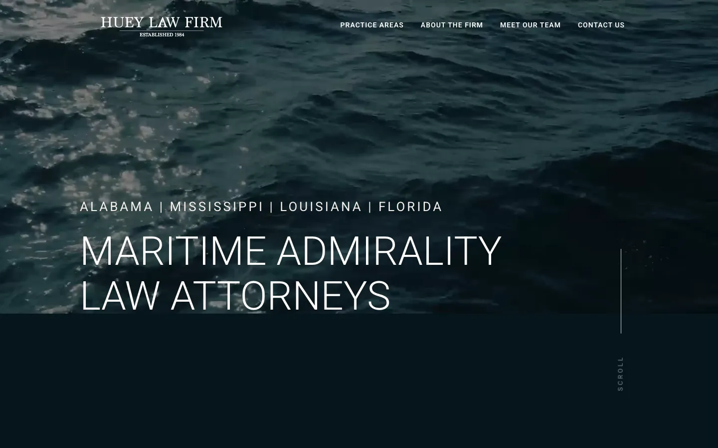 Screenshot of the Huey Law Firm LLC website
