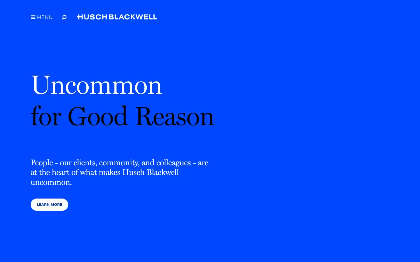 Screenshot of the Husch Blackwell LLP website