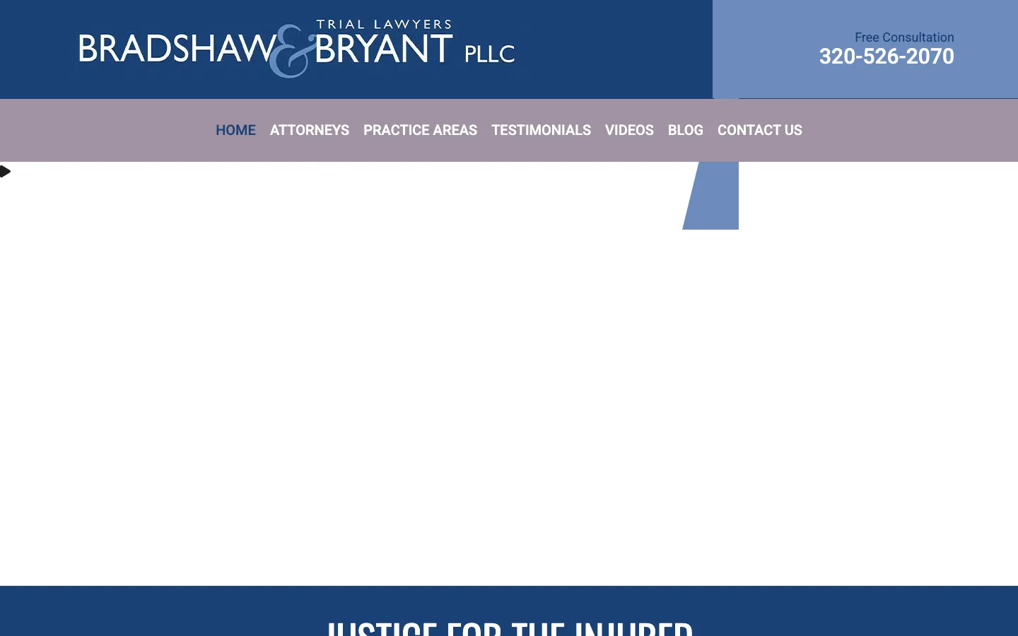 Screenshot of the Bradshaw & Bryant, PLLC website