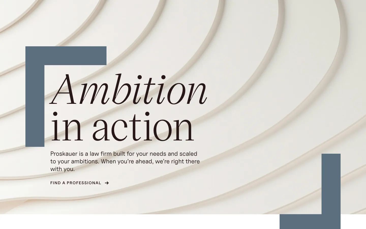 Screenshot of the Proskauer Rose LLP website