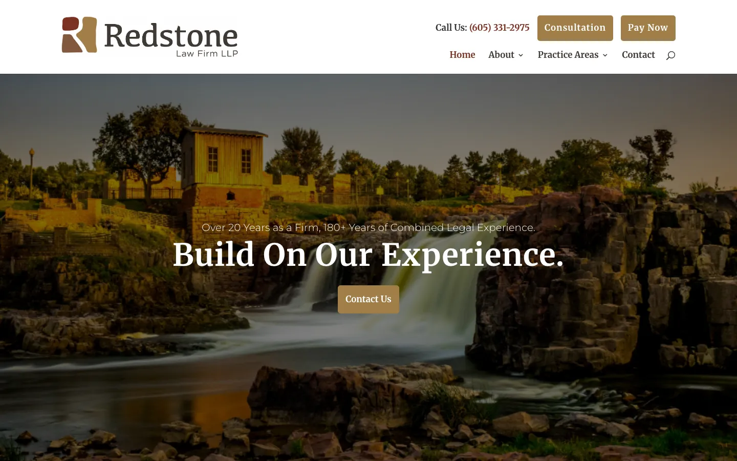 Screenshot of the Redstone Law Firm LLP website