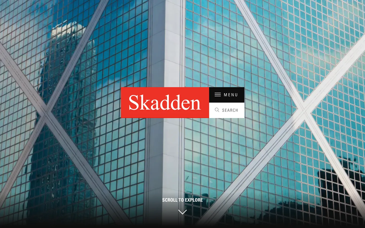 Screenshot of the Skadden, Arps, Slate, Meagher & Flom LLP website