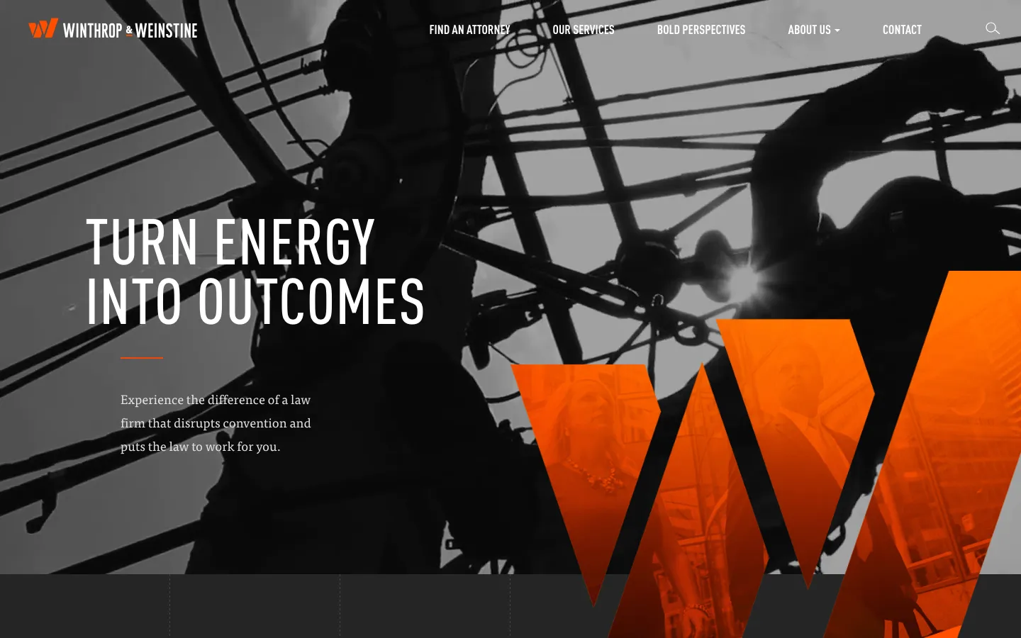 Screenshot of the Winthrop & Weinstine, P.A. website